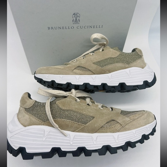 Brunello Cucinelli Low Top Lace-Up Sneakers - Picture 6 of 11